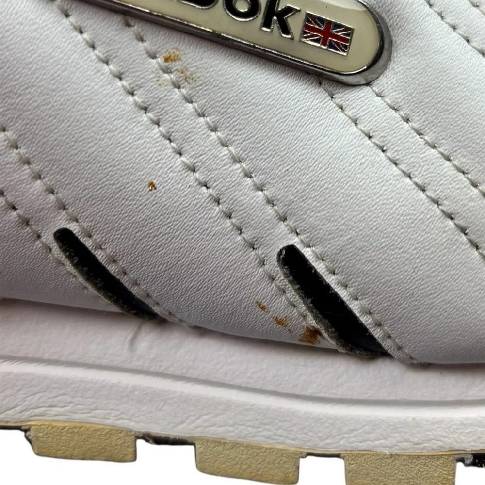 Vintage Reebok  Classic 412 Women's Leather Sneakers White Size 8